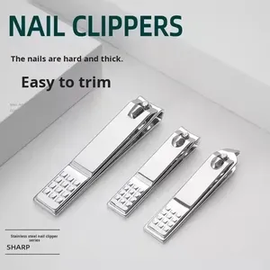 Universal Stainless Steel Large-Opening Black Nail Clippers Sharp Portable Household Tools for Men Women Baby Care Fingers 6mm - Product Image 3