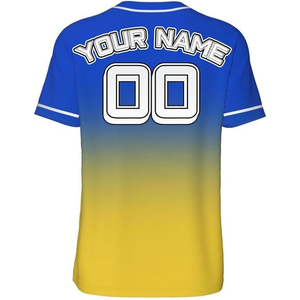 เสื้อเบสบอลคุณภาพสูง พิมพ์ชื่อทีมและหมายเลขได้ตามต้องการ ชุดกีฬาซอฟต์บอลสำหรับฝึกซ้อม ผลิตจากผ้าฝ้ายออร์แกนิค 100% พิมพ์ลายด้วยเทคนิคซิลค์สกรีน แห้งเร็ว - Product Image 3