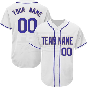 Camiseta de Béisbol Sublimada Personalizada Blanca y Amarilla con Nombre del Equipo 00, Manga Corta, Cierre de Botones, Corte Regular, Unisex para Adultos - Product Image 4