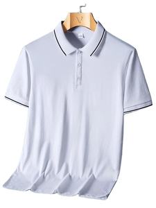 เสื้อโปโลผ้าฝ้ายขนาดพลัสไซส์สำหรับผู้ชายเสื้อกีฬาลำลองระบายอากาศโลโก้ตามสั่งแฟชั่นแนวสตรีทไซส์พิเศษ - Product Image 4