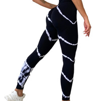 Legging Tie-Dye Longue Taille Haute Effet Push-Up pour Entraînement, Gym et Yoga