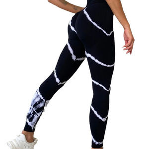 Booty <b>Leggings</b> Tie dye Full Length <b>Skin</b> <b>Tight</b> Butt Lifting Workout <b>Legging</b> High Waist Tummy Gym Yoga Pants - Product Image 3