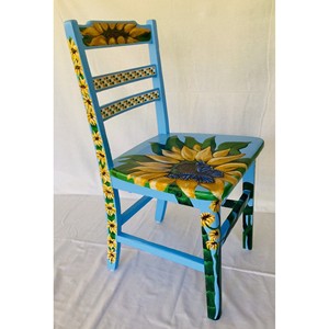 Hand-Painted Oak Wood Artistic Stool | Decorative Bohemian Design | Durable Multicolor Geometric | Moradabad Crafts | Aqudus - Product Image 4