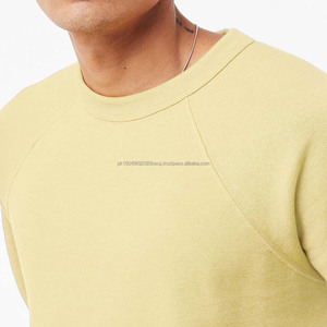 100% toile de coton pour hommes nouvelle coupe décontractée éponge polaire pull sweat solide pull - Product Image 5