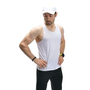 <b>Mens</b> <b>White</b> Racerback Gym <b>Tank</b> <b>Top</b> Sleeveless Workout Vest Breathable Muscle Fit Training Sportswear OEM Apparel Manufacturers - Product Image 5
