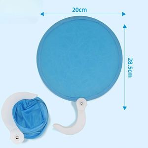 Mini éventail pliable DIY - Portable de poche pour l'été, éventail rond vierge personnalisable pour enfants et cadeaux promotionnels - Product Image 4