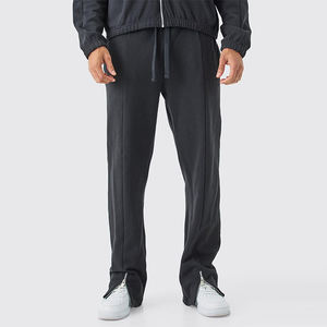 Nouveau pantalon de jogging pour hommes, style baggy à cordon de serrage, coupe régulière, en coton épais 280 g/m², grande taille, OEM, vente en gros - Product Image 1