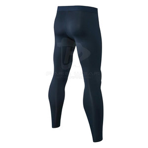 Leggings Deportivos para Hombre de Alto Rendimiento, Spandex/Poliéster, Ligeros, de Secado Rápido, Transpirables, Cintura Elástica, para Correr - Product Image 3