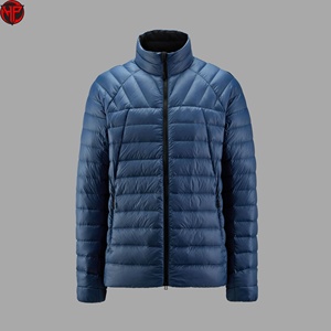 Blouson matelassé à capuche pour homme, fermeture éclair, vêtement d'extérieur décontracté, personnalisable avec logo, pour l'hiver - Product Image 2