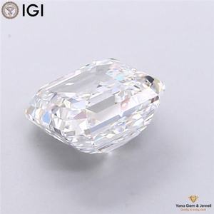 เพชรเพียวสปาร์คเคิล 4.00 กะรัต ทรงแอสเชอร์ พร้อมใบรับรอง IGI เพชร CVD ผลิตในห้องปฏิบัติการ สี D ความสะอาดระดับ VS1 สำหรับดีไซน์แหวนทันสมัย - Product Image 5