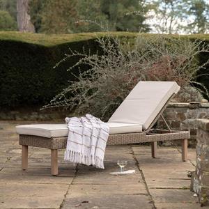 Modern Outdoor Sun <b>Lounger</b> Rope Chaise Daybed for Hotel & Garden Use Patio Poolside Leisure Chair with <b>Cushions</b> - Product Image 1