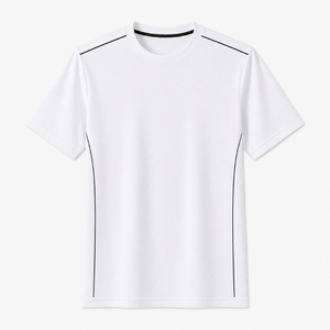 T-shirt pour homme à col rond et manches courtes, 100% coton, écologique, respirant, décontracté, pour l'été, vente en gros - Product Image 2