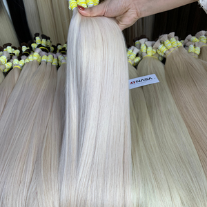 Extensiones de cabello humano Doble dibujado Cabello vietnamita crudo 100g Onda natural 28-30 pulgadas Longitud estirada Todos los colores 70 cm de largo - Product Image 2