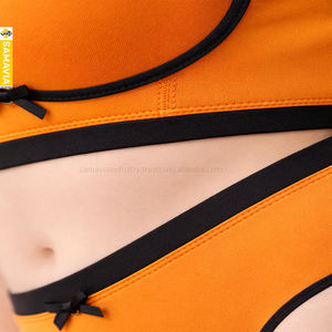 Listo para Enviar: Conjunto Samavia Sexy de Sujetador Deportivo y Braguita para Mujer, con Aros, de Alta Elasticidad, Spandex/Nylon, de Secado Rápido, Ropa de Gimnasio, Venta al por Mayor a Granel - Product Image 4