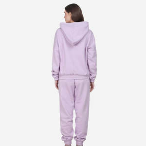 Conjunto Deportivo de Felpa 100% Algodón Ligero Personalizado para Mujer, de Alta Calidad, para Invierno, Venta al Por Mayor - Product Image 2