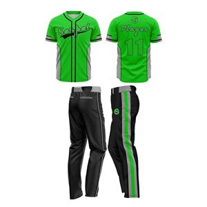 Conjunto de uniforme de ropa deportiva de béisbol/softbol Unisex de alta calidad de talla grande y transpirable para hombres conjunto de béisbol de alta calidad personalizado - Product Image 4