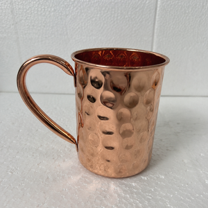 Taza Moscow Mule de Cobre Sólido Hecha a Mano con Acabado Martillado, Utensilios de Bar, Artículos de Cocina, Proveedor Mayorista, Fabricante para Hoteles y Hogares - Product Image 2
