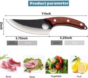Nouveauté 2026 – Couteau de chasse et de camping multi-usage à lame fixe en acier à haute teneur en carbone, personnalisable, meilleur prix, OEM - Product Image 3