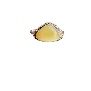 Wholesale Beautiful Super Quality Natural <b>Crystal</b> Amber Silver Electroplated Ring Beautifully Polished with High Qu - Product Image 1