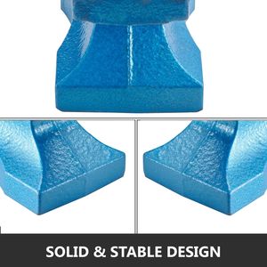 Yunque de hierro fundido de 22 libras con un solo cuerno, yunque robusto con cuerno para herramientas de forja de herrero, equipo negro en venta - Product Image 5