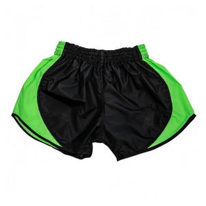 Pantalones Cortos de Boxeo Personalizados con Diseño de Parches, Satén Premium Transpirable, Pantalones Cortos de Artes Marciales con Paneles en Contraste, Corte Holgado y Cómodo para Entrenamiento, Venta al Por Mayor - Product Image 3