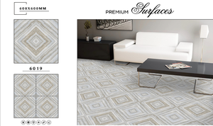Azulejos de Porcelana Pulida y Esmaltada de Alta Calidad de 600x600 mm, Azulejos para Piso con Aspecto de Mármol para Interiores y Exteriores con Diseño Moderno - Product Image 4