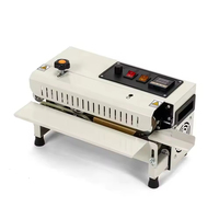 Scelleuse à bande électrique continue 50W, portable, de bureau, à prix d'usine, pour sceller les sachets, les vêtements, les ceintures et les films