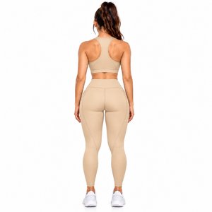 Private Label Damen-Workout-Kleidung: Dehnbare Gym-Leggings und Sport-BH-Set - Product Image 3