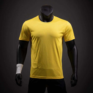 Camiseta Deportiva Unisex de Poliéster, Corte Holgado Informal, Color Sólido, Manga Corta, Transpirable, Antiarrugas, 220g, Lisa - Product Image 4