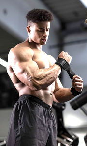 Wholesale Scilion Elastic Neoprene Adjustable Lifting Straps Wrist <b>Wraps</b> for Weightlifting Gym Fitness Custom Logo OEM Factory - Product Image 3