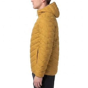 Classic <b>Men</b> Hooded Puffer <b>Jacket</b> Comfortable <b>Warm</b> Winter Windproof with Full Zip Closure and Soft Padding for Outdoor Daily Wear - Product Image 3