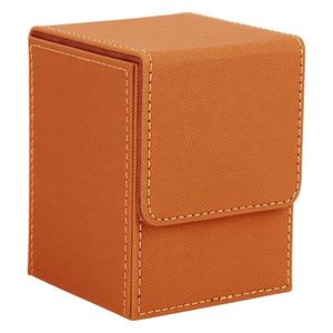 Étui de rangement portable noir pour cartes de poker, coins carrés, pour cartes de jeu de poker, porte-cartes de poker, 100 pièces - Product Image 3