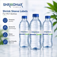 Étiquettes thermorétractables personnalisées pour bouteilles, film d'emballage intégral imperméable pour bouteilles et bocaux, impression de logo personnalisée OEM