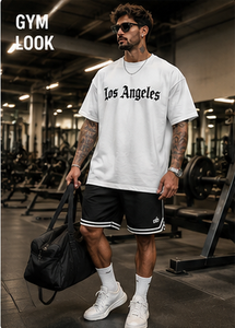 Camiseta Blanca de Manga Corta para Hombre, 100% Algodón, Corte Regular, Cuello Redondo, Diseño con Letras Estampadas en la Parte Delantera, Estilo Casual - Product Image 4