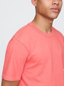 เสื้อยืดคอตตอนสีชมพูคอรัลสำหรับผู้ชาย คอกลม แขนสั้น สไตล์ลำลอง เสื้อเปล่าสำหรับงานสั่งทำ คอกลม ทรงปกติ ผ้าเจอร์ซีย์ลำลอง จากผู้ผลิต - Product Image 4