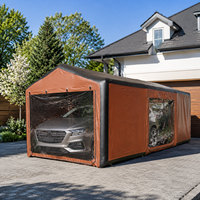 Tente de voiture gonflable personnalisée avec fenêtres en PVC transparent, résistante aux intempéries, pour l'extérieur