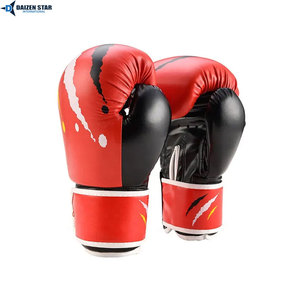 High Quality PU Leather Boxing <b>Gloves</b>, Professional Training Sparring <b>Gloves</b> with Shock Absorption Padding - Product Image 2
