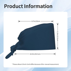 Customized Material And Color Sized Canvas <b>Scrub</b> <b>Cap</b> for Nurses & Doctors Surgical Hat Elastic Medical <b>Caps</b> Headwrap Custom Logo - Product Image 6