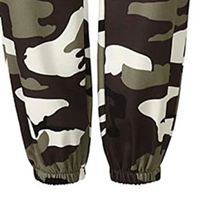 <b>Men's</b> Camouflage Cargo Sweatpants High Waist Elastic Multiple Pockets Casual Style Autumn Wear Breathable Midweight Fabric - Product Image 3