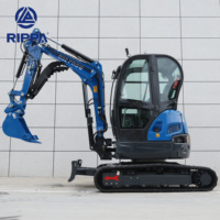 Livraison gratuite Fabricant d'excavatrices EPA Kubota Moteur Petite sur chenilles d'occasion agricole Mini excavatrice à vendre