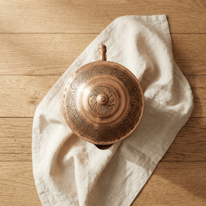 Handmade Engraved Copper Water Pitcher <b>Large</b> Capacity Metal Jug with Lid for Home Party <b>Tea</b> Serving - Product Image 5
