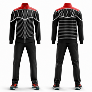Performance Training Sport Tracksuit <b>Custom</b> OEM Logo Sublimation Manufacturing Breathable Fabric Team Wear For Men Athletes Plus - Product Image 1