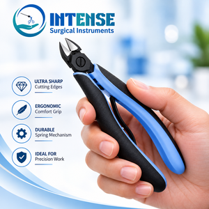 Pince coupante professionnelle de précision pour bijoux, coupe-fil ergonomique avec poignée antidérapante, outil de perlage et de bricolage, usage chirurgical intensif - Product Image 5