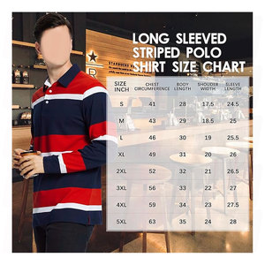 Polo brodé personnalisé haut de gamme, imprimé vintage, en coton oversize, style maillot de rugby, à rayures, manches longues, pour homme, sport - Product Image 6