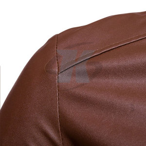 New Arrival Factory Direct Sale <b>Long</b> Sleeves <b>Men</b> Leather <b>Jacket</b> Customized Wholesale Leather Winter <b>Jacket</b> - Product Image 5