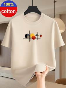 Camiseta de Hombre de Primera Calidad, 100% Algodón, Talla Grande, Absorbente de Humedad, Tejida, para Golf, Tenis, Uso Casual, Se Acepta Marca Personalizada - Product Image 4