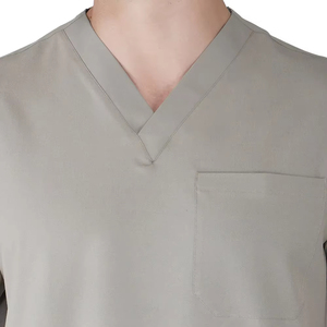 MANGOES FASHION Unisex Woven Spandex <b>Scrub</b> <b>Sets</b> with Needle Detection and Seamless Fusing for Hospital Use - Product Image 5
