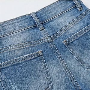 Shorts en jean élégants pour femmes, taille large, en coton, décontractés, mode estivale, vêtements décontractés, couleur personnalisée, vêtement moderne - Product Image 5