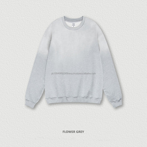 Nouveauté, sweat-shirt à capuche oversize vintage en coton délavé, dégradé, style streetwear, pour hommes - Product Image 2