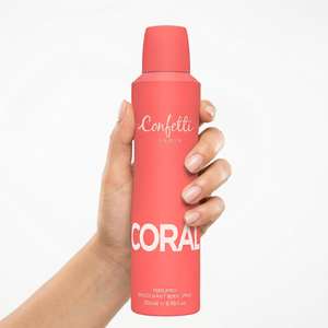 Spray corporel Confetti London Coral 250ml, déodorant pour femmes - Product Image 3